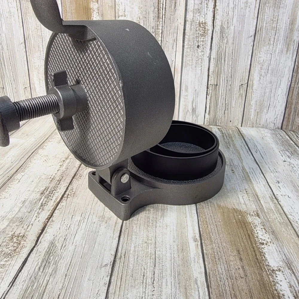 LEM Non-Stick Burger Press 534 Adjustable Cast Aluminum Patty Maker Gray Sliders
